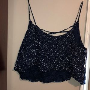 Crop top tank top shirt stripes